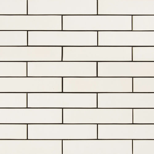 Placa de revestimento aparente para área externa - Branco Alcácer - Vale de Gândara - para obras de reforma / para sistema de fixação novo / contemporânea