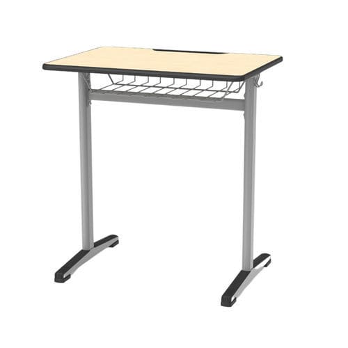 Mesa para treinamento contemporânea - Quar - Mirplay Objektmöbel - em MDF / com base metálica / retangular