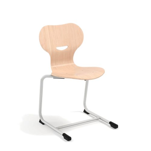 Cadeira contemporânea - Mia - Mirplay Objektmöbel - para ambiente interno / em faia / com base metálica