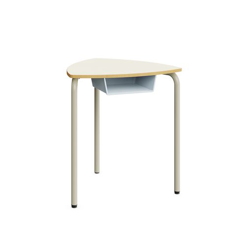 Mesa contemporânea - Pua - Mirplay Objektmöbel - em laminado melamínico / com base em metal pintado / dobrável