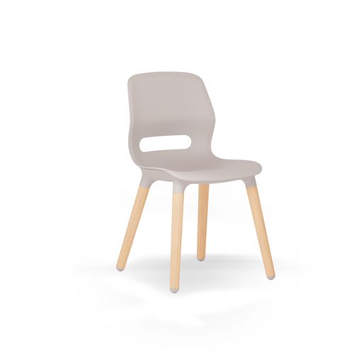 Cadeira contemporânea - Jun - Mirplay Objektmöbel - para ambiente interno / em polipropileno / com base em madeira