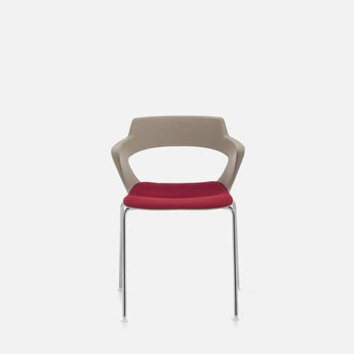 Cadeira contemporânea - GRACE - Gierre Sedute - para ambiente interno / em material plástico / com base metálica