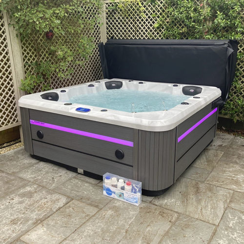 Spa acima do piso - CX-5 A - Catalina Spas - quadrado / de 5 lugares / em inox