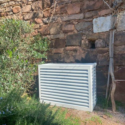 Capa decorativa para ar condicionado M - GAMME ALU M - DECOCLIM - para ambiente externo / de piso / de parede