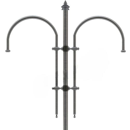 Suporte de candeeiro urbano em ferro galvanizado - COD 343 - EUROCOM SRL