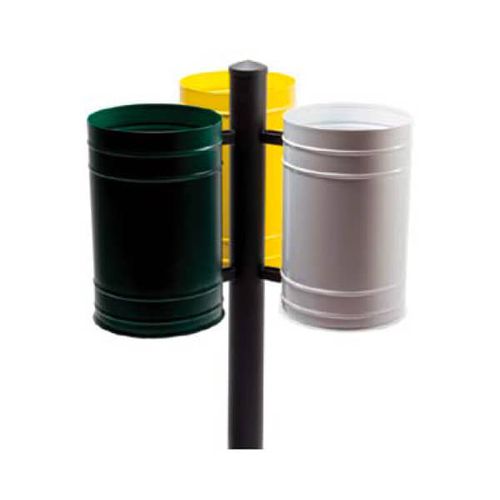 Suporte de saco de lixo público - LITTER BINS - EUROCOM SRL - de piso / em ferro galvanizado / para ambiente externo