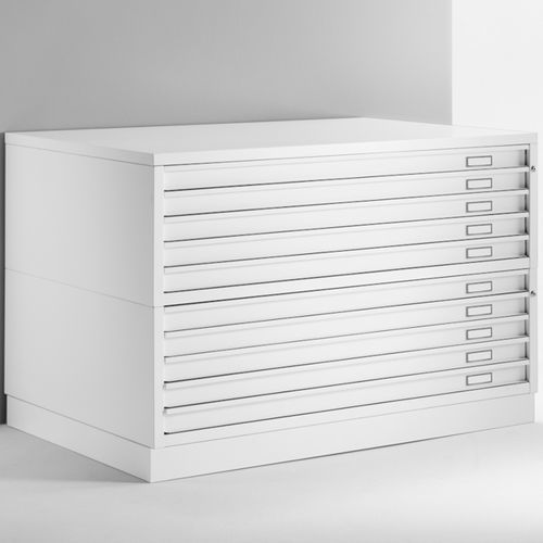 Mapoteca em aço - M200 - Emme Italia srl - da linha comercial / de 10 gavetas
