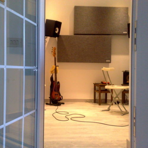 Painel de absorção acústica para parede - KOMBAT 10 - Oudimmo Acoustic Design - para teto / em tecido / retangular
