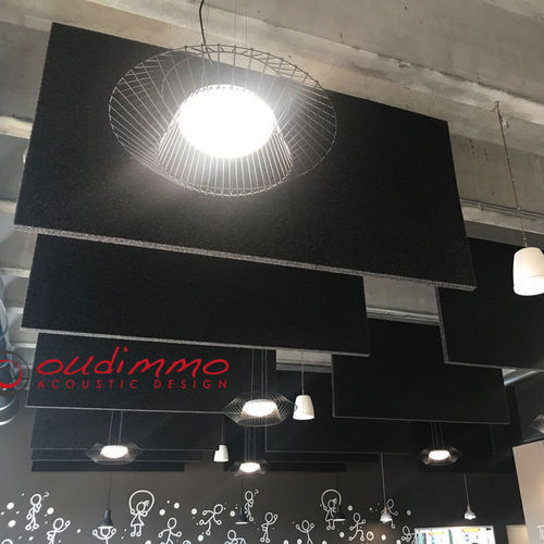 Painel de absorção acústica suspenso - STRATOCELL® - Oudimmo Acoustic Design - para parede / para teto / de mesa