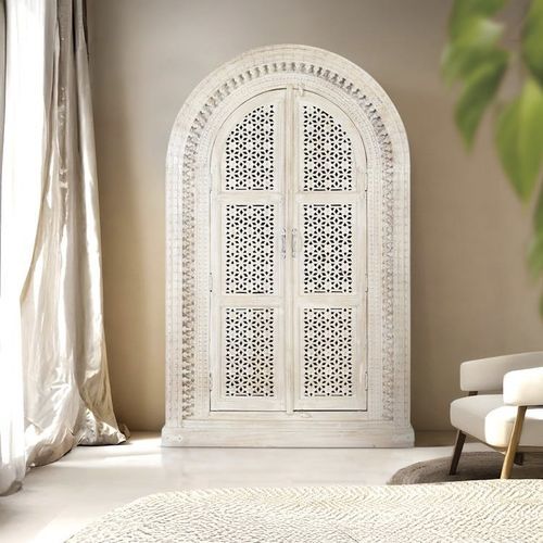 Guarda-roupa contemporâneo - 1701 - Giner y Colomer - em madeira maciça / com portas de abrir / branco