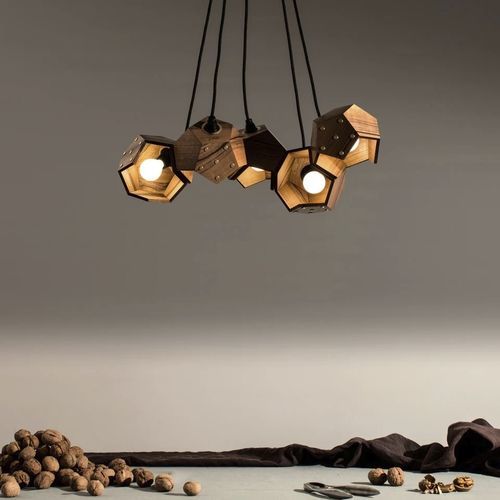 Pendente - BASIC TWELVE - Plato Design srls - em madeira / em concreto / contemporânea