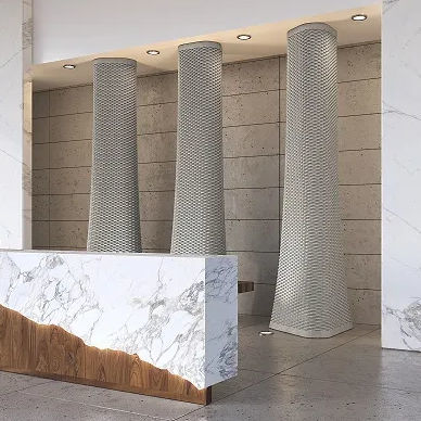 Coluna em concreto - SMART USE TOWER - Sirolis - curva / decorativa