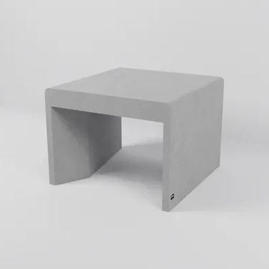 Banco para espaço público contemporâneo - INDIVIDUAL - Sirolis - em concreto / sem encosto / sem braços