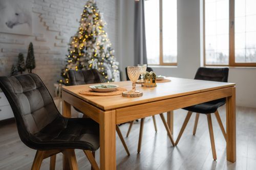 Mesa de jantar contemporânea - FRANCFORT &Eacute;CO - Meubles des Carpates - em madeira / com base em madeira / retangular