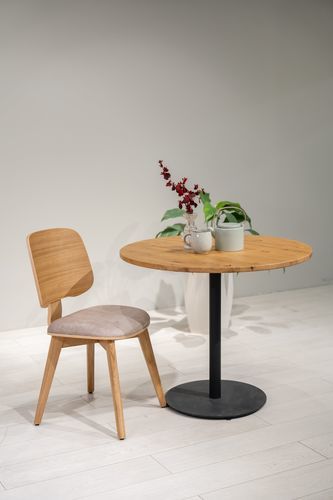 Mesa de lanchonete contemporânea - Meubles des Carpates - metálica / em madeira maciça / em carvalho
