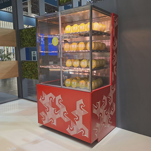 Vitrina refrigerada tipo balcão - TORRE RETROBANCO MEAT - Eurocryor - para loja / para açougue / em aço inoxidável