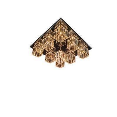 Lustre contemporâneo - 555 - CRISTALUX LIGHTING DESIGN - em aço inoxidável / em cristal / para 9 lâmpadas
