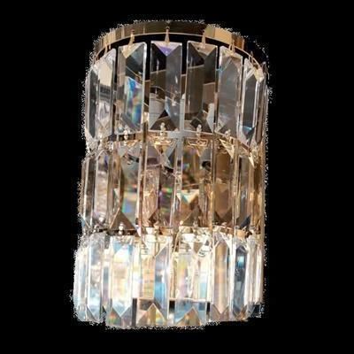 Arandela moderna - 2018/1 - CRISTALUX LIGHTING DESIGN - para ambiente interno / em aço inoxidável / em cristal