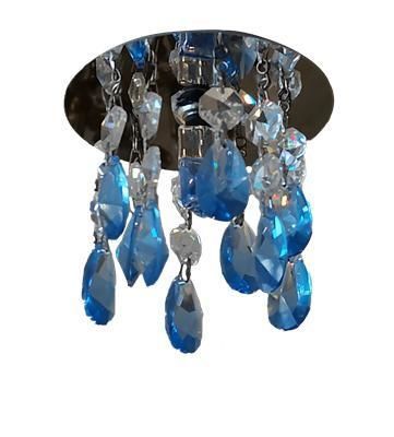 Plafon contemporâneo - 873 - CRISTALUX LIGHTING DESIGN - redondo / em aço inoxidável / em cristal