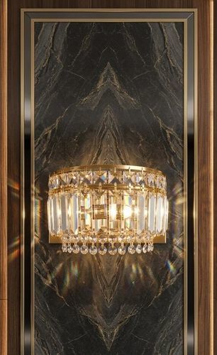 Arandela contemporânea - 2004/2 - CRISTALUX LIGHTING DESIGN - para ambiente interno / em aço inoxidável / em cristal