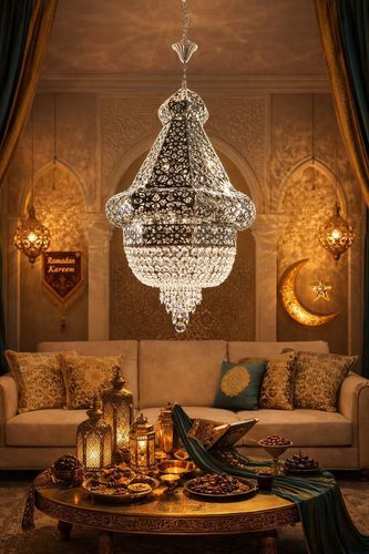 Lustre contemporâneo - 0985 series - CRISTALUX LIGHTING DESIGN - em cristal / para 8 lâmpadas / para 12 lâmpadas