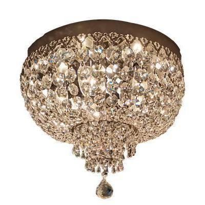 Plafon clássico - 0101 series - CRISTALUX LIGHTING DESIGN - redondo / metálico / em cristal