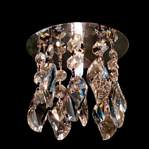 Plafon contemporâneo - 922 - CRISTALUX LIGHTING DESIGN - redondo / em aço inoxidável / em cristal