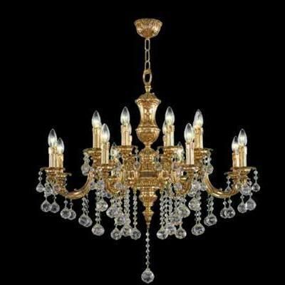 Lustre clássico - CRISTALUX LIGHTING DESIGN - metálico / em cristal / candelabro
