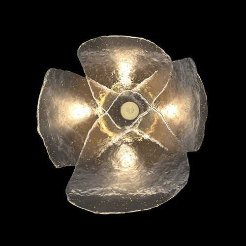 Arandela de design original - ORCHID - BEBY ITALY SRL - para ambiente interno / metálica / em vidro de Murano