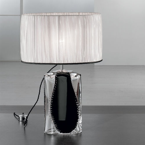 Luminária de mesa - BLACK TUBE - BEBY ITALY SRL - metálica / em vidro de Murano / em cristal Swarovski®