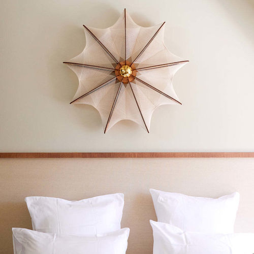 Arandela contemporânea - ETIOLA XL - LAFABLIGHT - para ambiente interno / em carvalho / em algodão