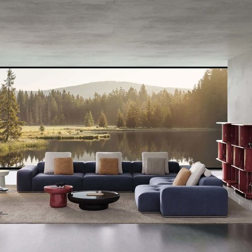Sofá de canto - ZONG HENG - DASH CASA GROUP CO.LTD - contemporâneo / para ambiente interno / em tecido