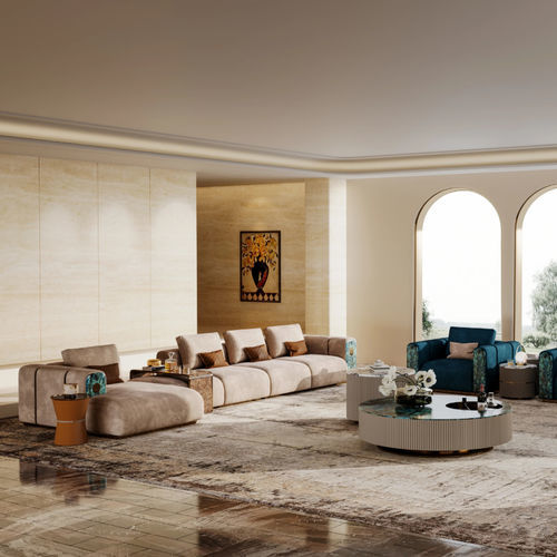 Sofá contemporâneo - HESTIA’S ODE  - DASH CASA GROUP CO.LTD - para ambiente interno / para sala / metálico