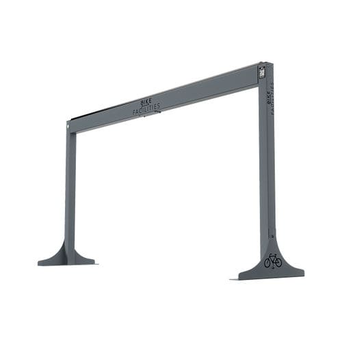 Bicicletário de piso - RAS-2.0 - Manlu - com sistema de segurança / para espaço público / em aço