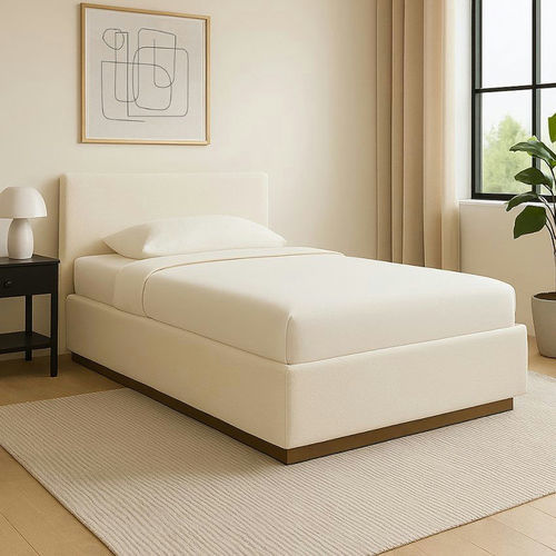 Cama de solteiro - DBF 788 - UAB "Dzūkijos baldų fabrikas" - contemporânea / estofada / sob medida