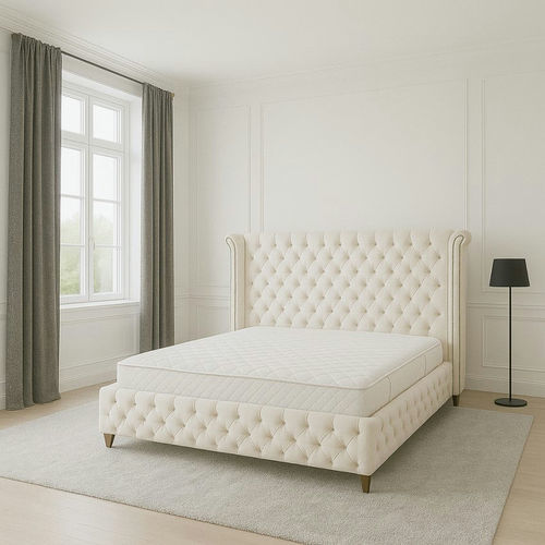 Cama de dois lugares - DBF 801 - UAB "Dzūkijos baldų fabrikas" - contemporânea / com cabeceira / estofada