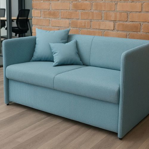 Sofá contemporâneo - YOKZ 7686 - UAB "Dzūkijos baldų fabrikas" - para ambiente interno / em tecido / com braços