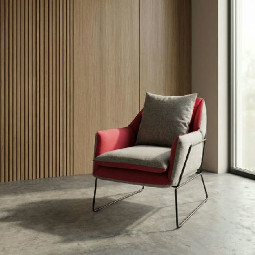 Poltronas de escritório contemporânea - AG 195 - UAB "Dzūkijos baldų fabrikas" - em tecido / ergonômica / vermelha