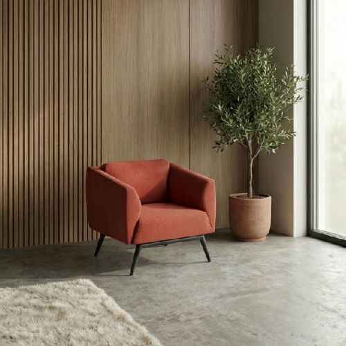 Poltronas de escritório contemporânea - AG 138 - UAB "Dzūkijos baldų fabrikas" - em tecido / ergonômica / vermelha