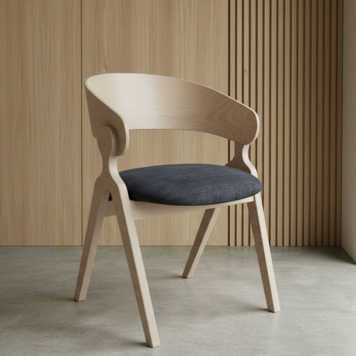 Cadeira de sala de jantar contemporânea - DBF 698 - UAB "Dzūkijos baldų fabrikas" - para ambiente interno / em poliuretano / em tecido