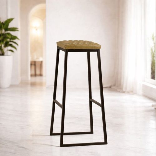 Banqueta alta contemporânea - BT 109 - UAB "Dzūkijos baldų fabrikas" - em couro sintético / em tecido / com base metálica