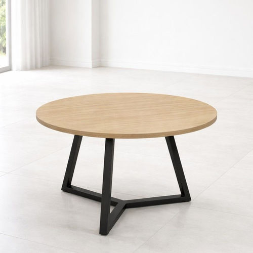 Mesa de centro contemporânea - DBF 689 - UAB "Dzūkijos baldų fabrikas" - em MDF / em laminado / com base metálica