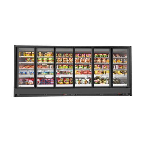 Freezer para loja - FOSTER  - FRİGOSO ENDÜSTRİYEL SOĞUTMA SİSTEMLERİ VE MARKET EKİPMANLARI SAN TİCARET A.Ş. - vertical / metálico / com porta de vidro