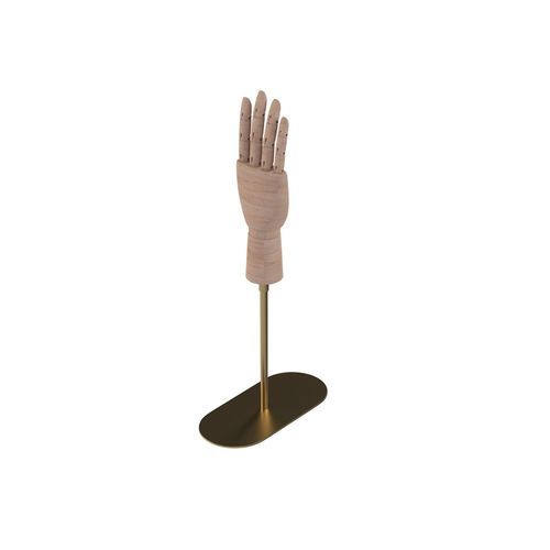 Mão de manequim feminino adulto - LOOP040_GO1+FRH_RW - Best Mannequins BV - de moda / em aço inoxidável escovado / em madeira