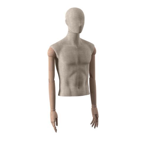 Busto masculino adulto - MAMB62H70_BERW - Best Mannequins BV - vintage / em espuma de poliuretano / em madeira maciça