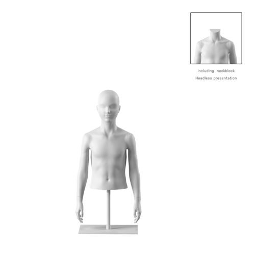 Busto infantil - OMTC408H801_WH - Best Mannequins BV - abstrato / em biocompósito / de resina
