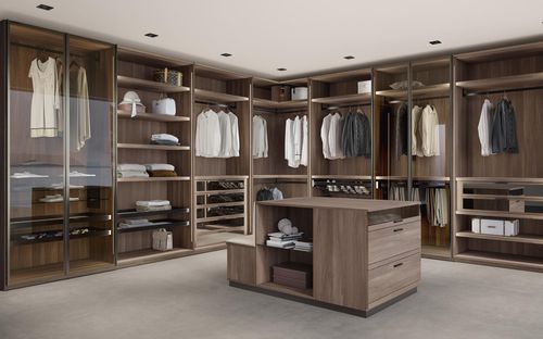 Closet de canto - ALBA - benedetti MOBILI - contemporâneo / em madeira / em vidro