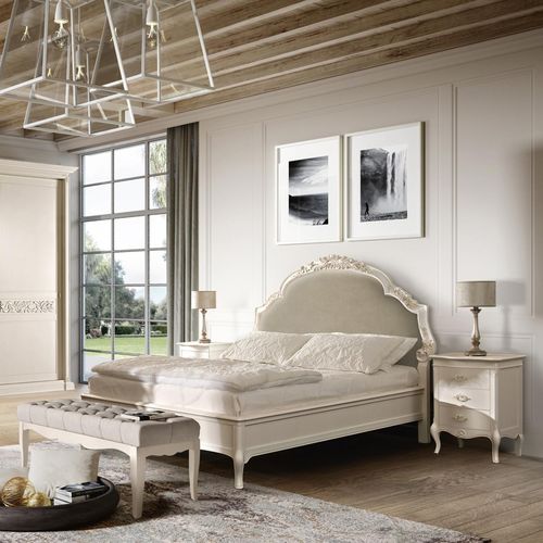 Cama de casal - Accademia - benedetti MOBILI - de estilo / em madeira
