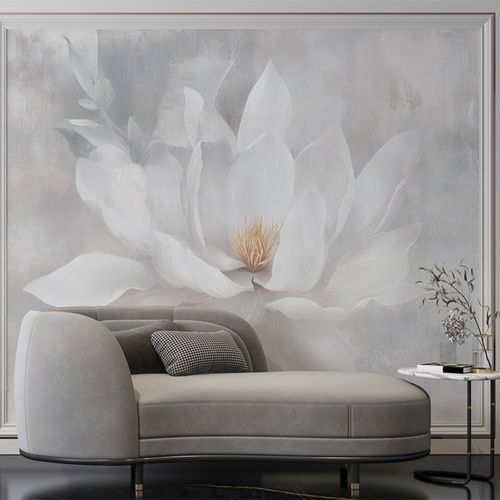 Papel de parede contemporâneo - SUBLIME MAGNOLIA - jaWalls - em tecido não tecido / floral / com padrão floral