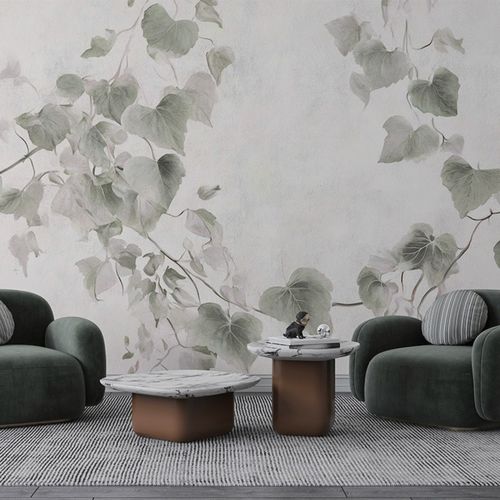 Papel de parede contemporâneo - SILENT IVY - jaWalls - em tecido não tecido / sintético / com natureza